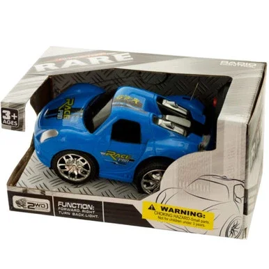 Pack of 2 Black and Blue Multi Directional Remote Control Race Cars 6.25″