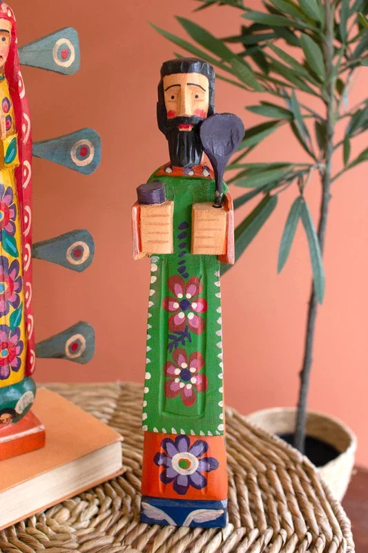 Painted wooden st. pascual