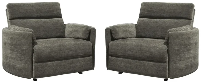 Parker Living – Radius Extra Wide Power Glider Recliner in Krypton (Set of 2) – Perfect Nursery Chair – MRAD#812GP-XL-2-KRY