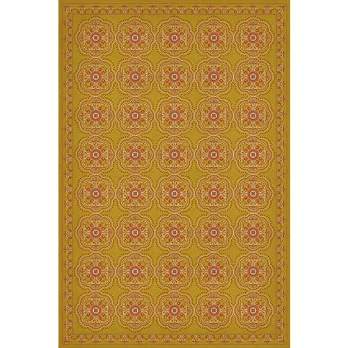 Pattern 28 Good Morning Sunshine Vinyl Floorcloth (size options)