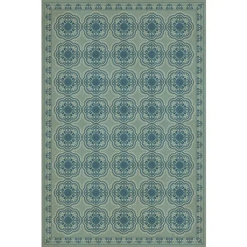 Pattern 28 Quietude Vinyl Floorcloth (size options)