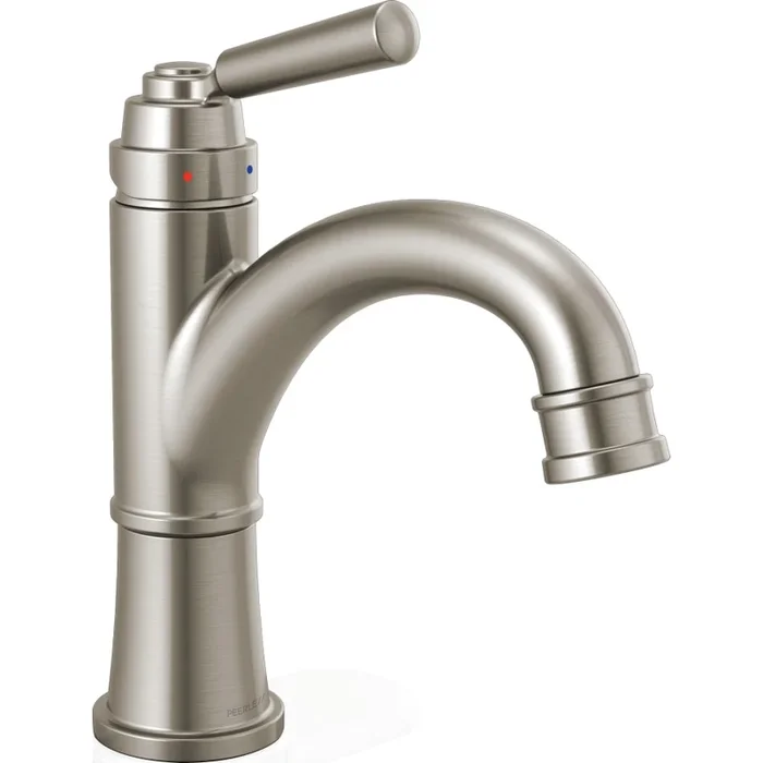 Peerless Westchester 1 GPM Single Hole Bathroom Faucet with Metal Push Pop-Up Drain Assembly – Lifetime Limited Warranty