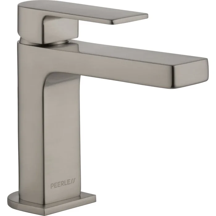 Peerless Xander 1 GPM Single Hole Bathroom Faucet with Metal Push Pop-Up Drain Assembly – Lifetime Limited Warranty