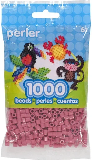 Perler Beads 1,000/Pkg-Rose