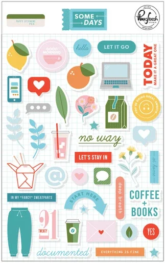 PinkFresh Puffy Stickers-Some Days