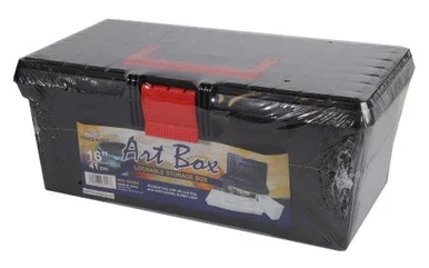 PRO ART 16-inch Black Lockable Art Box