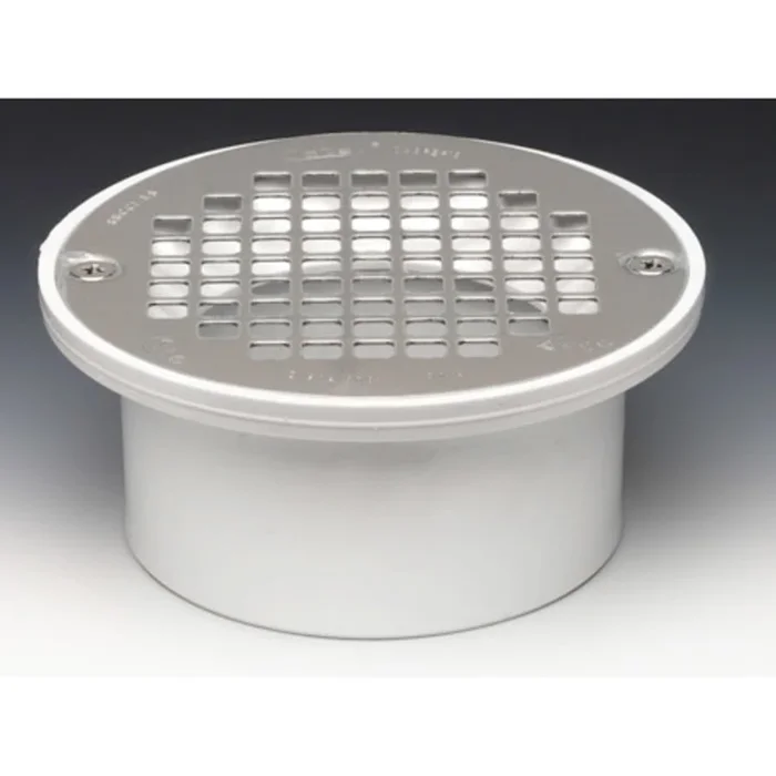 PROFLO 3″ or 4″ ABS Shower Drain with 5″ Stainless Steel Strainer