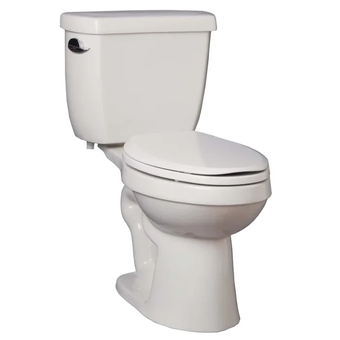 PROFLO 9400 Series 1.28 GPF Two-Piece Elongated Toilet with Left Hand Trip Lever and 10″ Rough In
