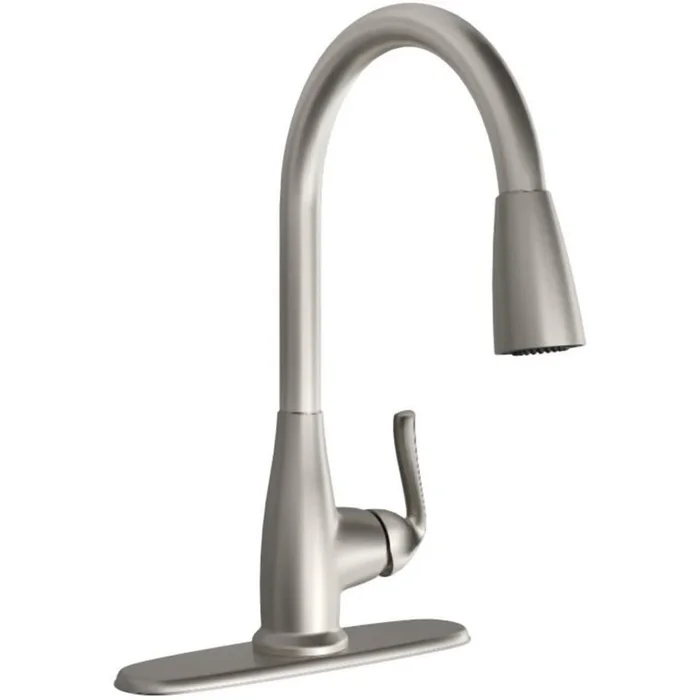 PROFLO Faywood 1.5 GPM Single Hole Pull Down Kitchen Faucet – Includes Escutcheon