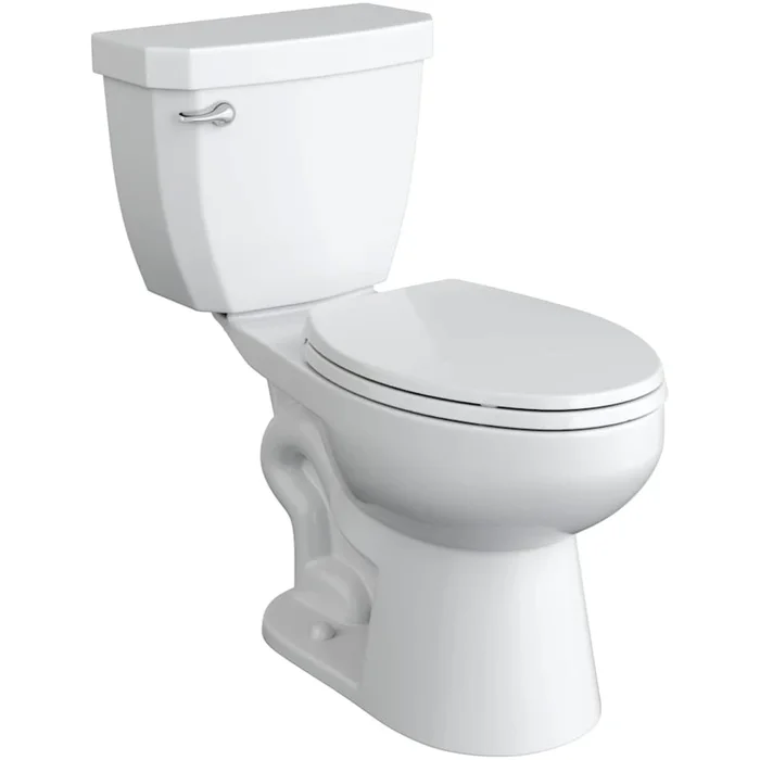 PROFLO Reston ADA Compliant 1.28 GPF Two Piece Elongated Toilet with Left Hand Lever