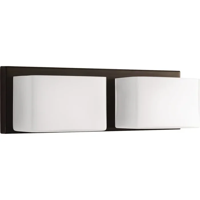 Progress Lighting Ace 2 LED Light 5″ Tall ADA Compliant Bathroom Sconce with Etched Glass Shades