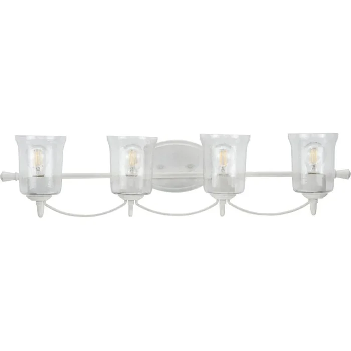 Progress Lighting Bowman 4 Light 34″ Wide Bathroom Vanity Light