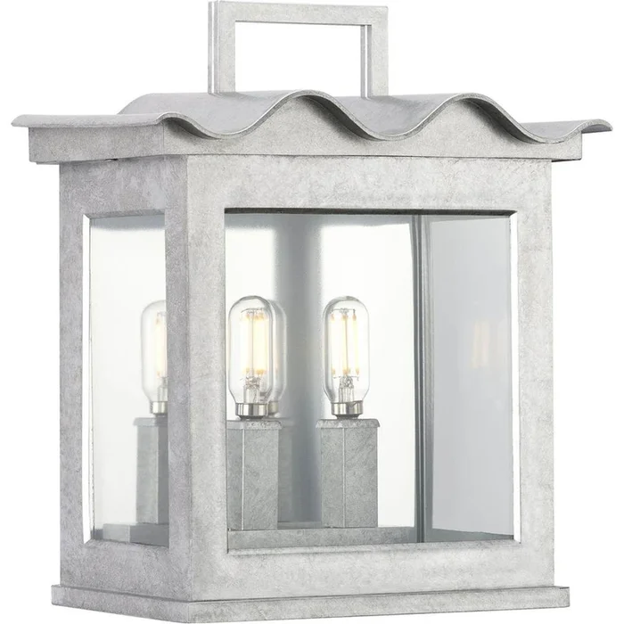 Progress Lighting POINT DUME by Jeffrey Alan Marks for Progress Lighting Seamoor Galvanized Finish Outdoor Wall Lantern