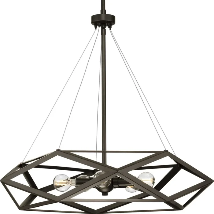 Progress Lighting Saucedo 5 Light 25″ Wide Cage Pendant