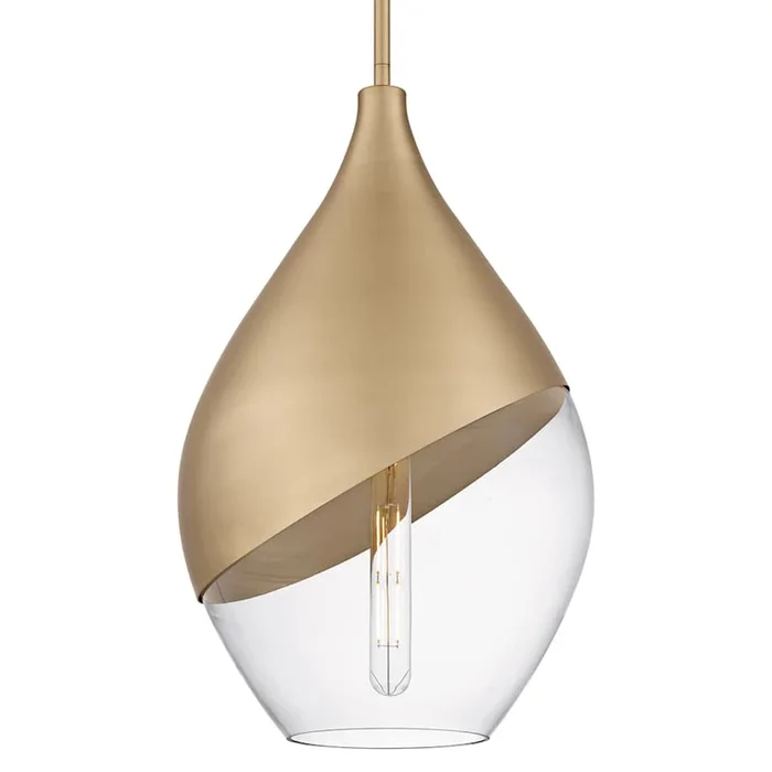 Quoizel Drover 12″ Wide Pendant with Clear Glass Shade