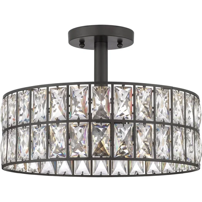 Quoizel Semi-flush mount 3 light western bronze