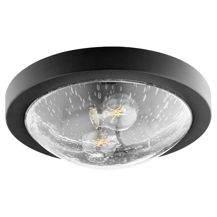 Quorum 3502-13-69 Ceiling Mount – Textured Black W/ Clear/seeded