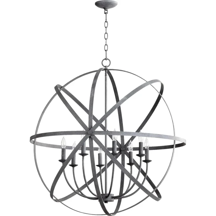 Quorum Celeste 6009-8-17 Chandelier – Zinc