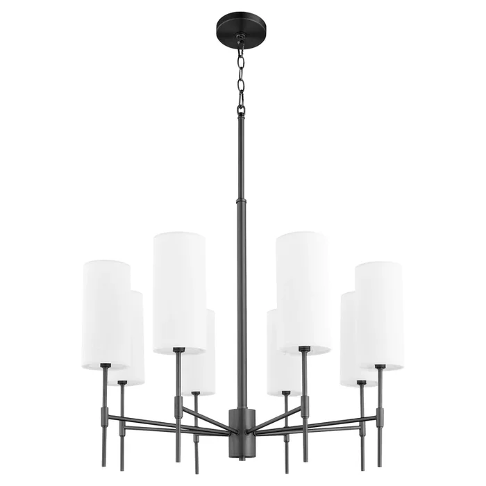 Quorum Hamilton 663-8-59 Chandelier – Matte Black