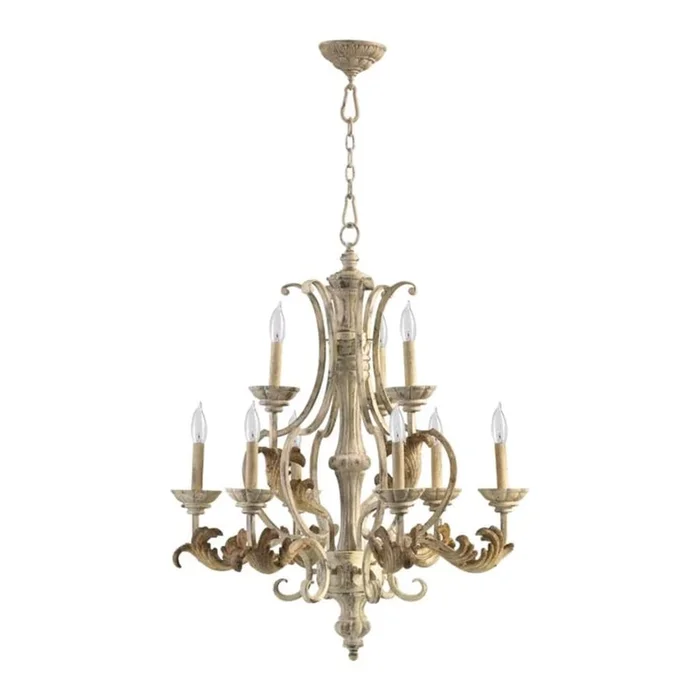 Quorum International Florence 9 Light 2 Tier Chandelier