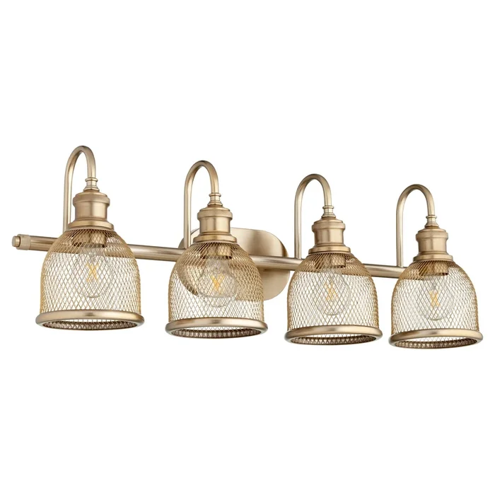 Quorum Omni 5212-4-80 Vanity – Aged Brass