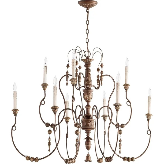 Quorum Salento 6206-9-39 Chandelier – Vintage Copper