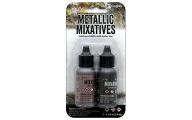 Ranger THoltz Alcohol Ink Set Mixative Rose/Gunmtl