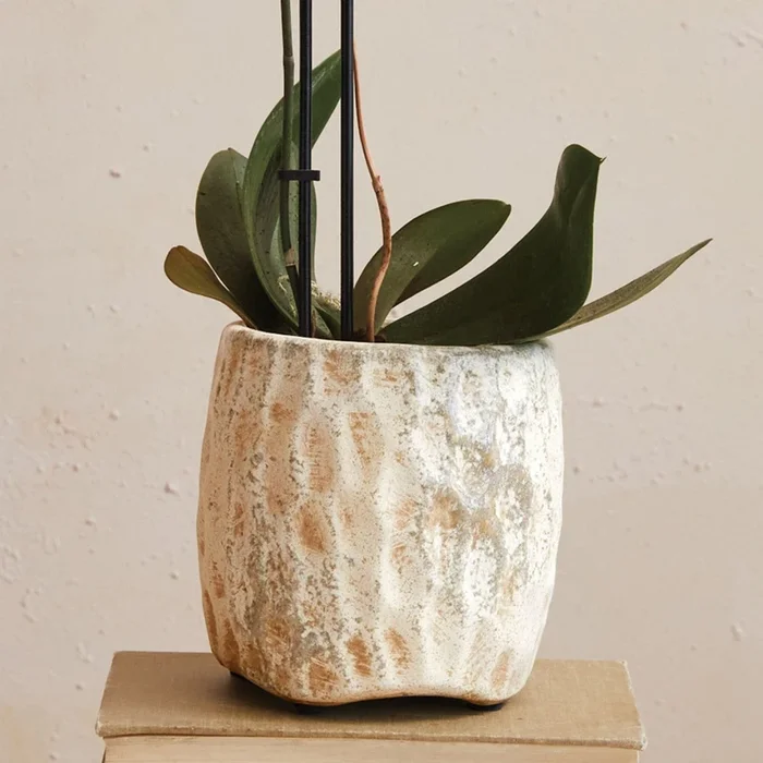 Reactive Glaze Terra-cotta Planter
