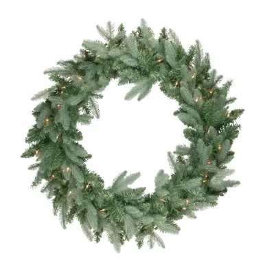 Real Touch™? Pre-Lit Washington Frasier Fir Artificial Christmas Wreath – 36″ – Clear Lights