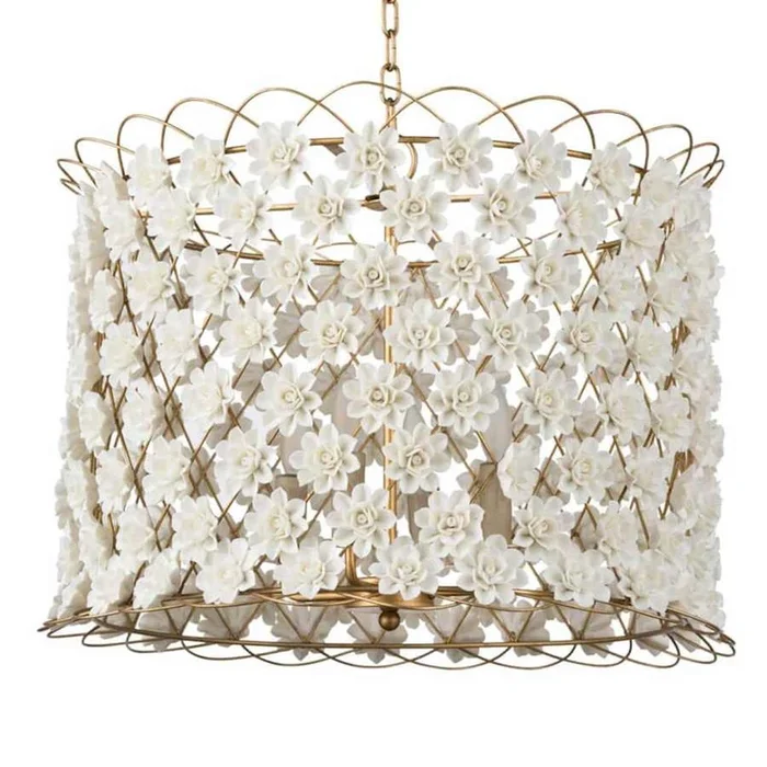 Regina Andrew Alice 4 Light 25″ Wide Drum Chandelier