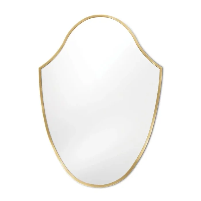 Regina Andrew Crest 28″W x 40″H Specialty Flat Steel Framed Accent Mirror