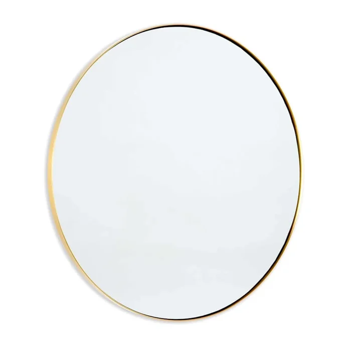 Regina Andrew Rowen 30″ Diameter Circular Flat Stainless Steel Framed Accent Mirror