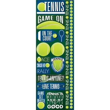 Reminisce Signature Series Cardstock Combo Sticker 4.25″X12″-Tennis