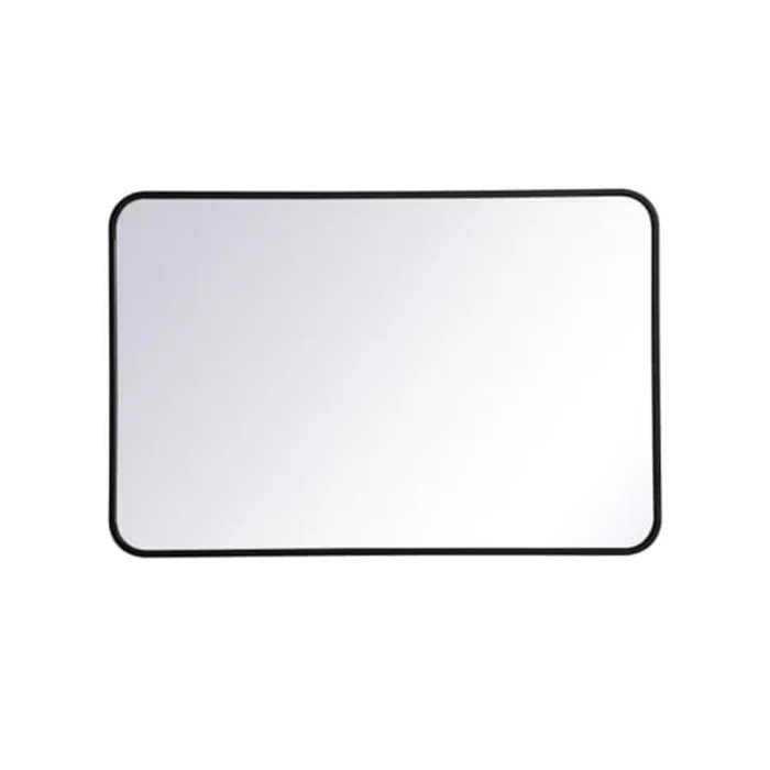 Roseto Formiae 24″ W x 36″ H Contemporary Rectangular Framed Bathroom Wall Mirror