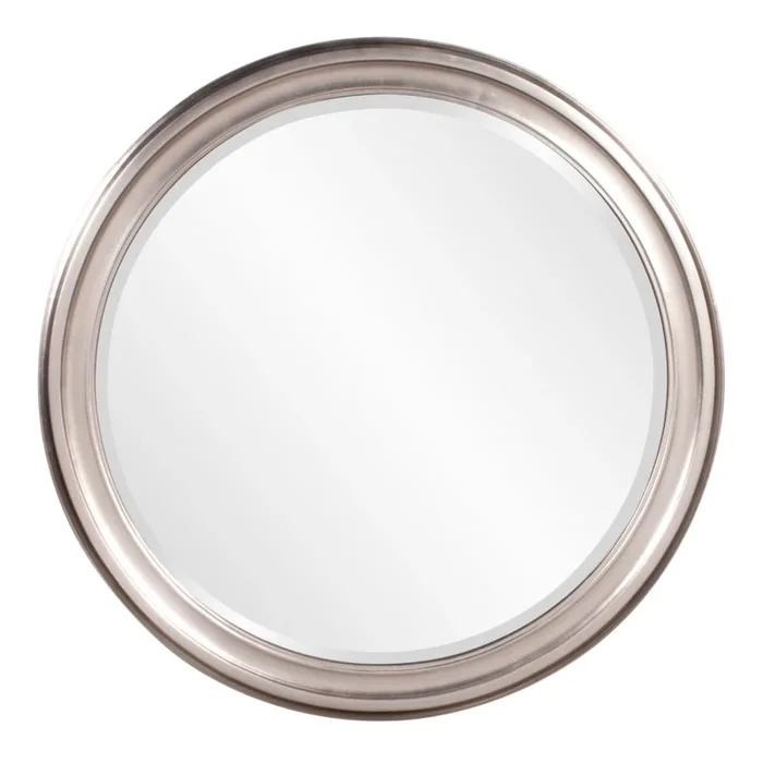 Roseto George 36″ Diameter Circular Wood Framed Bathroom Mirror