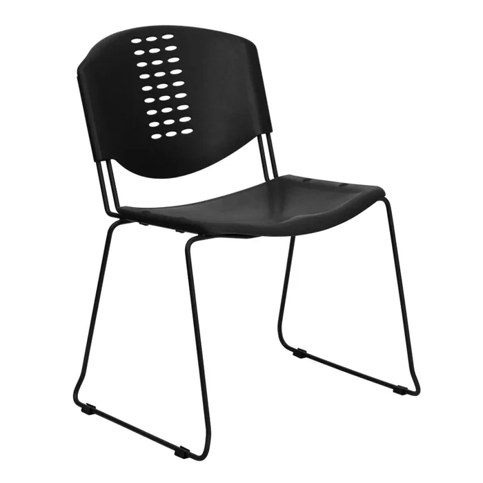 Roseto Hercules 22-3/4 Inch Wide Metal Framed Stackable Occasional Chair