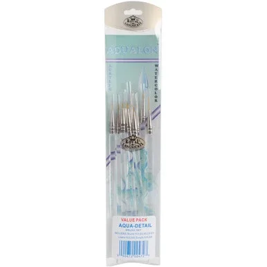 Royal Langnickel Aqualon Detail Brush Set 10/Pkg-