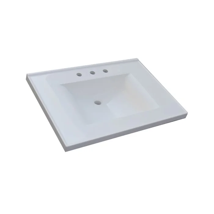 Sagehill Designs Premier 31″ Cultured Marble Vanity Top with Integrated Sink