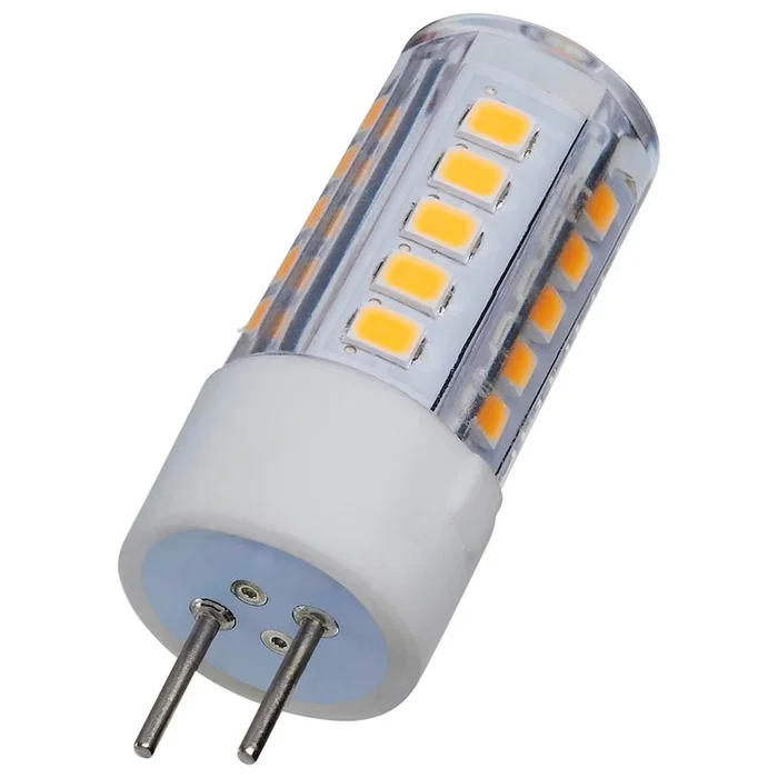 Satco 4.5 Watt Mini LED – GY6.35 Base – 3000K – Clear Finish – 12 Volt