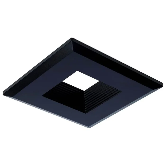 Satco Deep Baffle Trim – 4 Inch Square – Black Finish