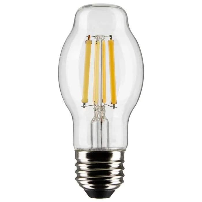 Satco Lighting 8 Watt Vintage Edison Dimmable BT15 Medium (E26) LED Bulb – 800 Lumens , 5000K , and 90CRI