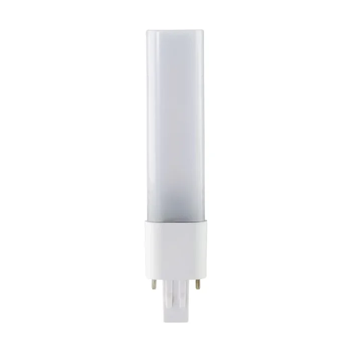 Satco Lighting Single 5.5 Watt PL CFL Plugin (GX23) LED Bulb – 500 Lumens, 3000K, and 80CRI