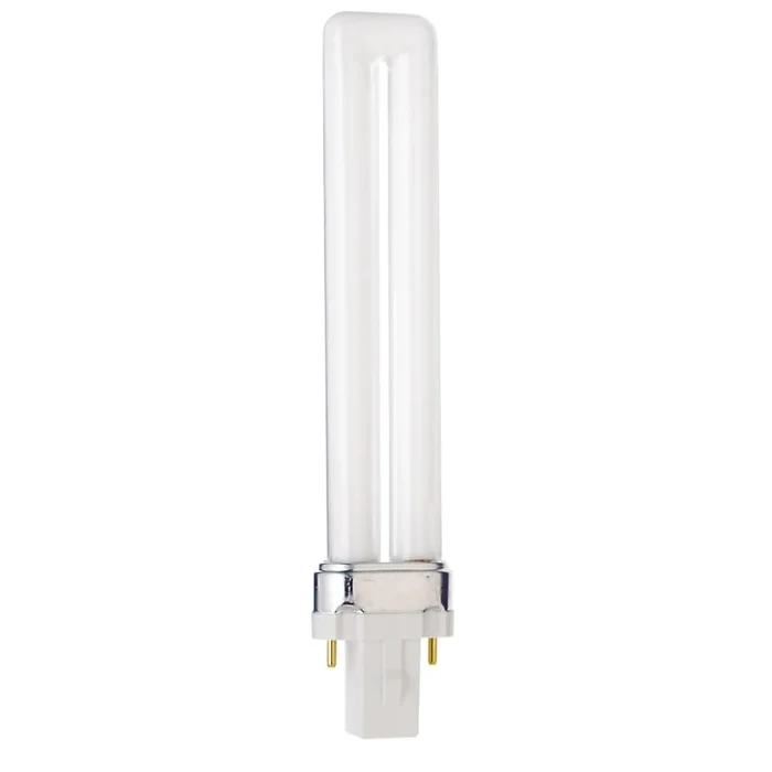 Satco Lighting Single 9 Watt T4 G23 Compact Fluorescent Bulb – 800 Lumens and 3500K