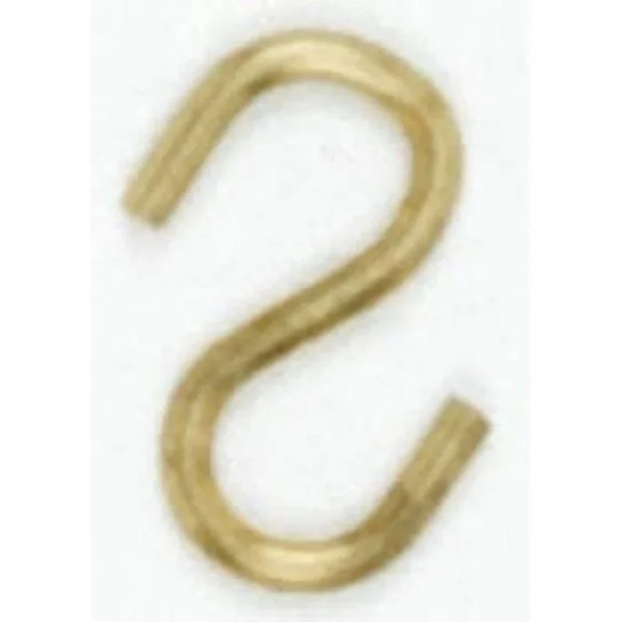 Satco Sm ”S” Hook Brass Plated