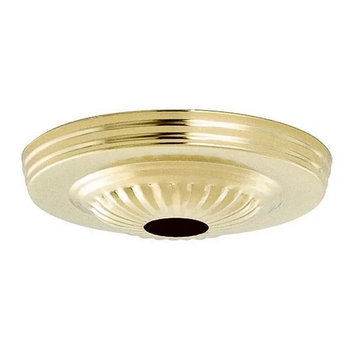 Satco Vacuum Brass Finish Canopy Kit Ribbed