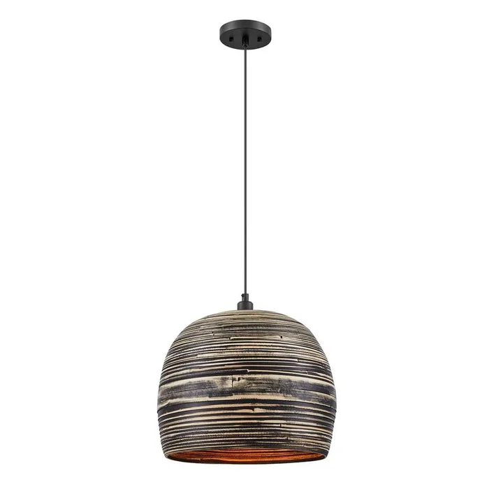 Savoy House Jamsen 1-Light Pendant in Black Bamboo