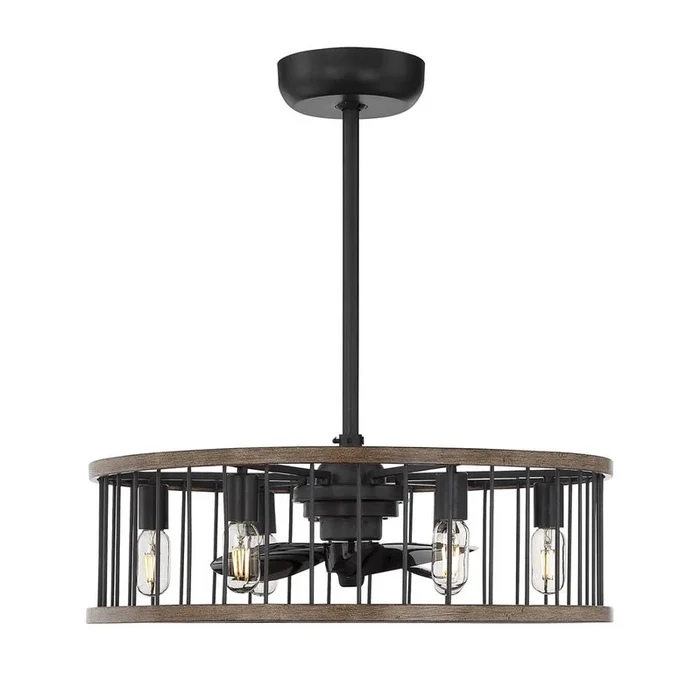 Savoy House Kona 6-Light Fan D’Lier in Sapele