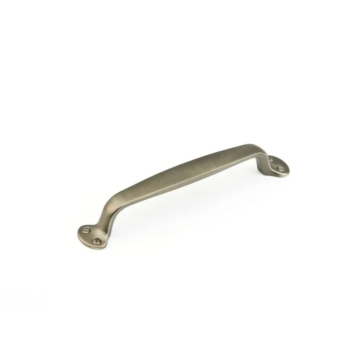 Schaub and Company Country Pack of (10) – 6″ Center to Center Solid Brass Farmhouse Cabinet Cup Pulls / Drawer Cup Pulls