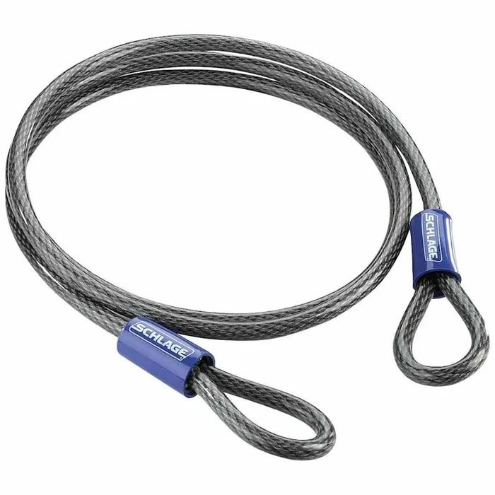 Schlage 7 Foot x 3/8 Inch Flexible Steel Cable Lock