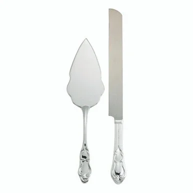 Set of 2 Antique Style Cake Knife and Server Set